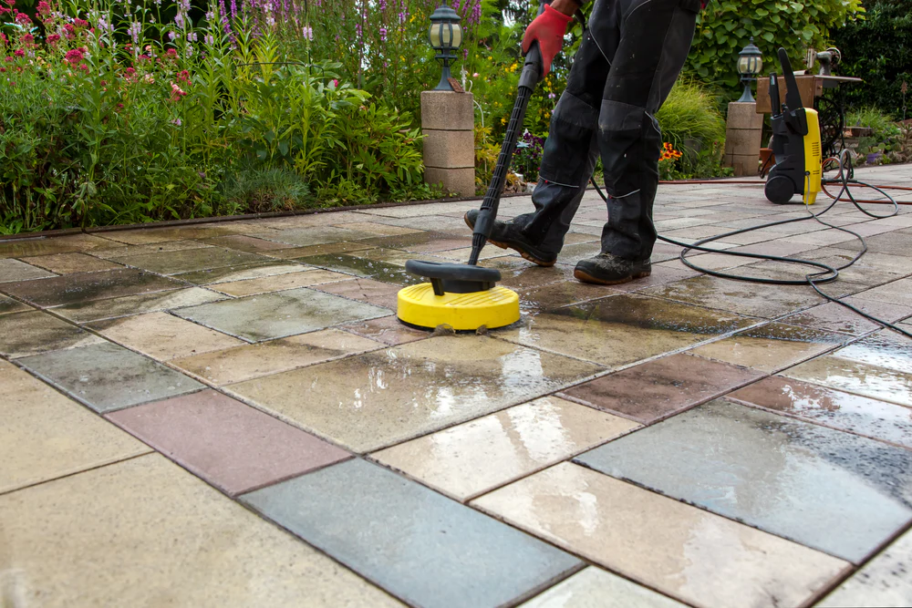 Patio and driveway cleaning